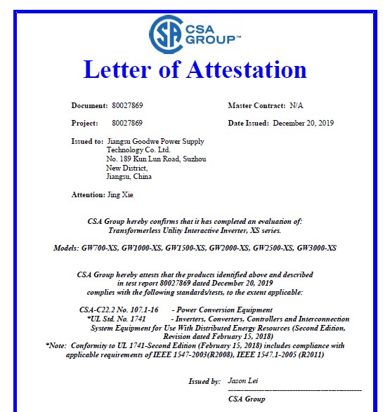 ¡Buenas noticias para México! Los inversores residenciales GoodWe cumplen con el estándar UL1741-Noticias-GOODWE